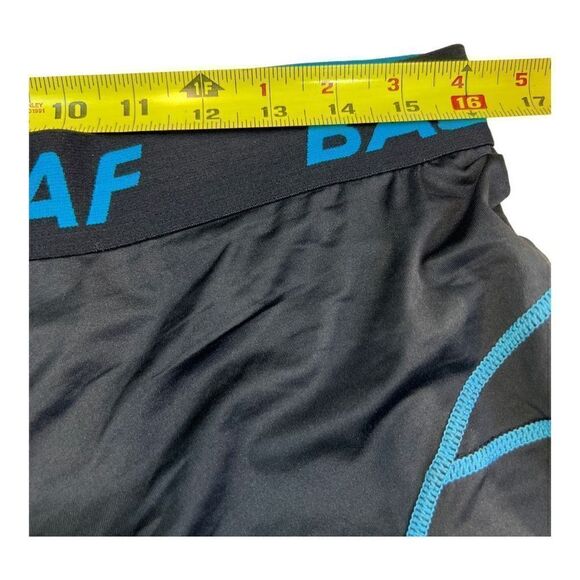 Baleaf Men's High Waisted Cycling 3D Padded Bike Shorts Black Blue Trim Size 3XL - Picture 5 of 7